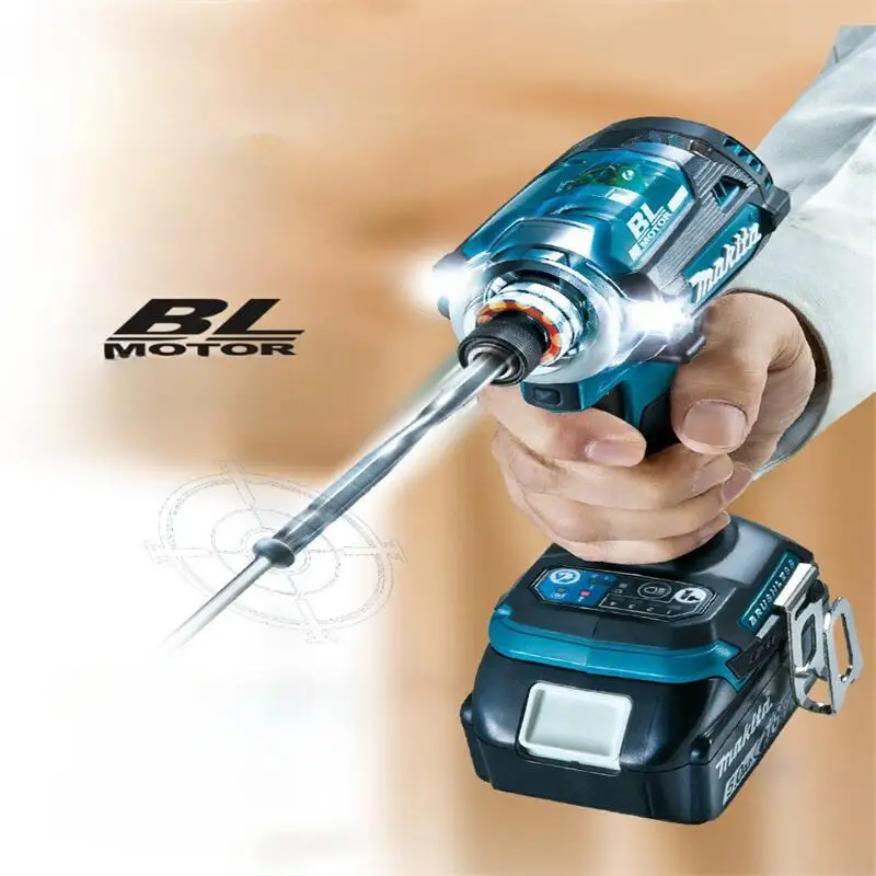 Makita DTD171ขับแรงกระแทก18V มอเตอร์ BL ชุดเครื่องมือไร้แปรงถ่านไร้แปรงถ่านไดรเวอร์ให้ผลกระทบแบบไร้สาย18V