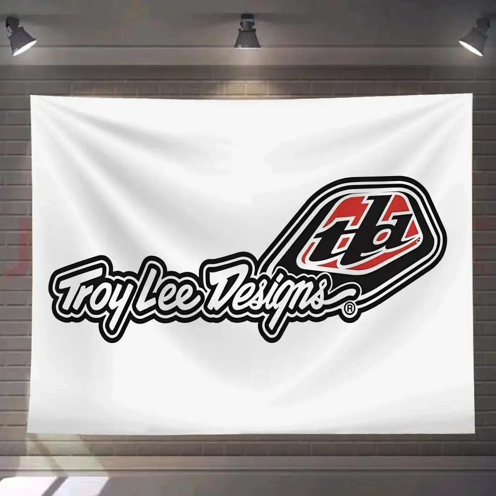 

T-TroyS Lee Auto Parts Logo Tapestry Custom Living Bedroom Party Dormitory Interior Wall Bohemian Decoration Attached Clip