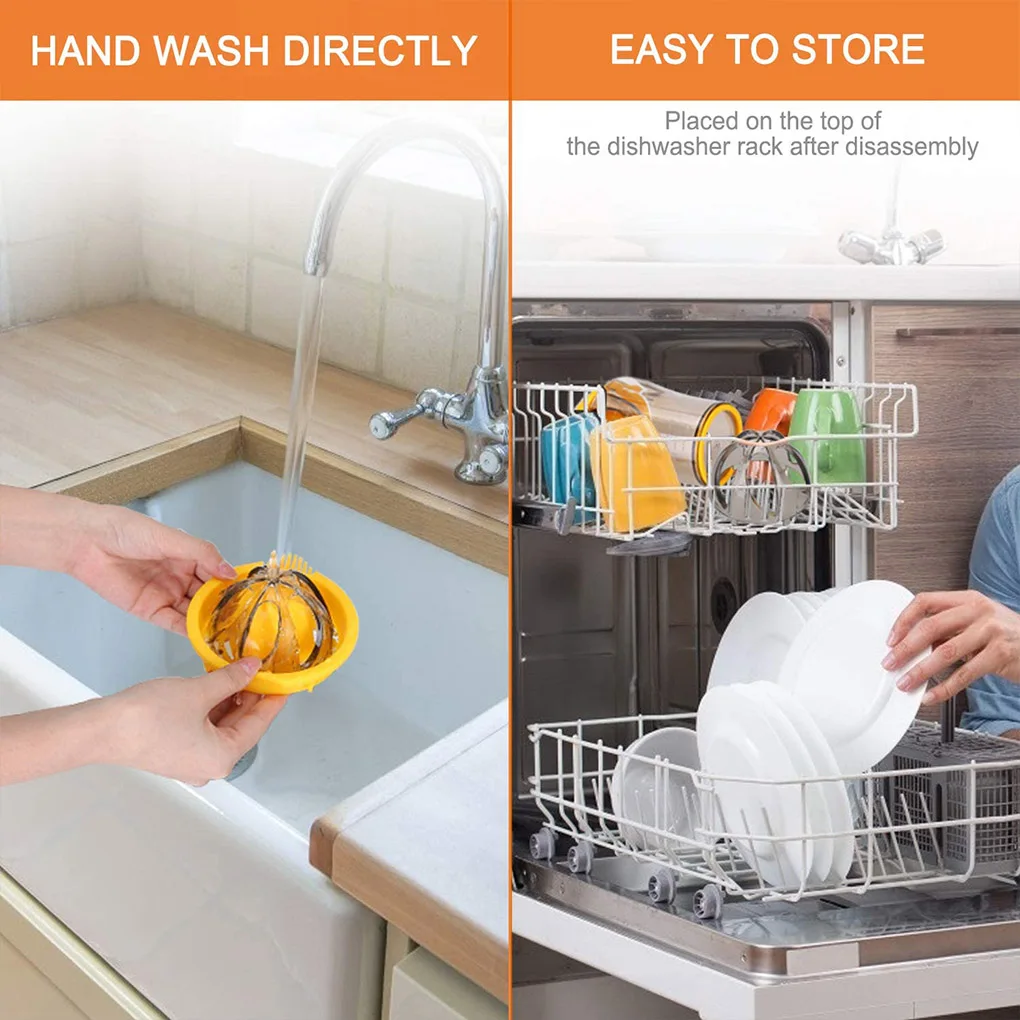 Manual Juicing Cup 2 in 1 Citrus Juicer Lemon Orange Fruit Hand Squeezer Plastic Measuring Cup