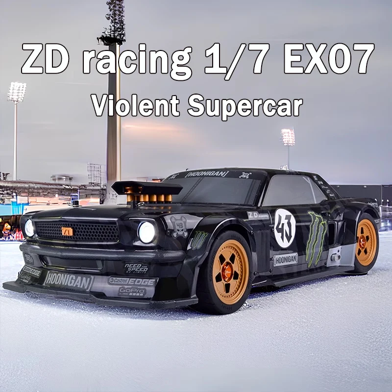 ZD Racing EX07 1/7 High Speed Violent Professional Sports Car Flat Sports Car RV Electric RC Remote Control Car Toy Car Model