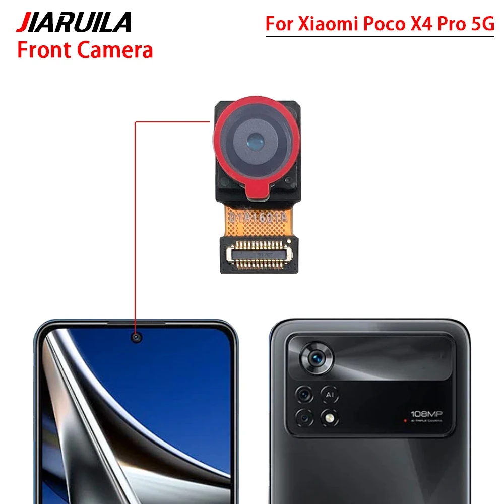 NEW Tested Front Facing Small Camera Module Flex Cable Replacement Parts For Xiaomi Poco F3 F4 X3 X4 GT M3 X4 Pro 5G