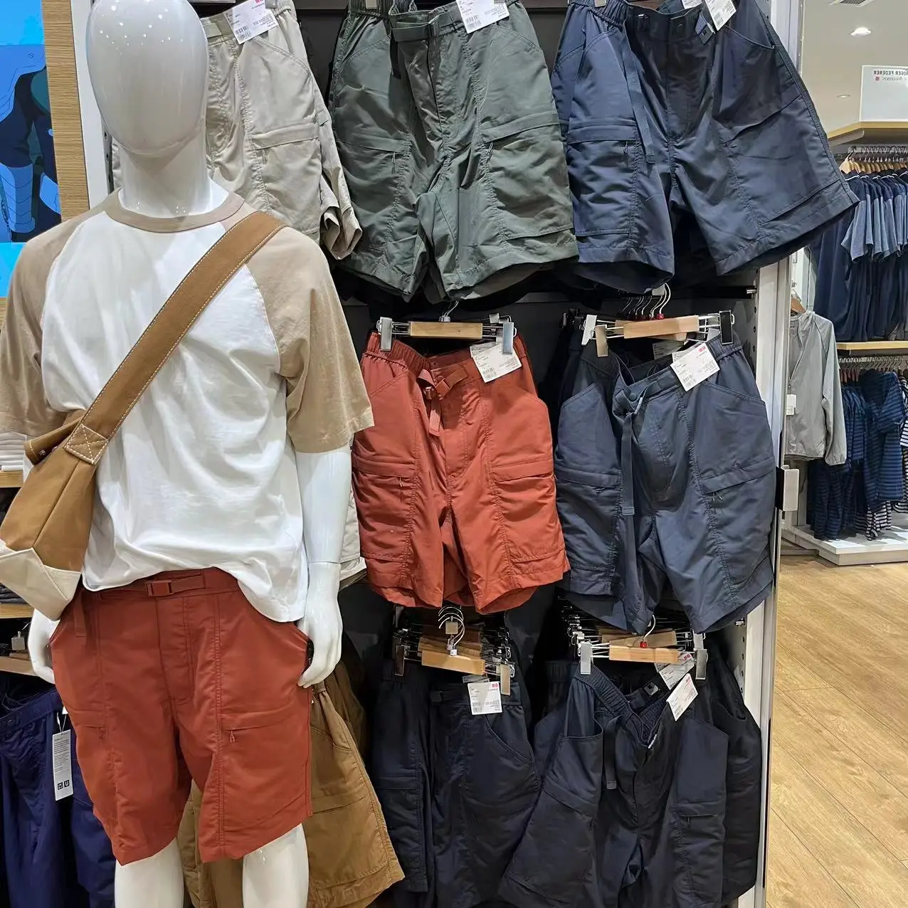 

Men's Summer Casual Breathable Outdoor Waist Belt ort Pants Waterproof Straight Leg Youthful Sle Pure Color Workwear