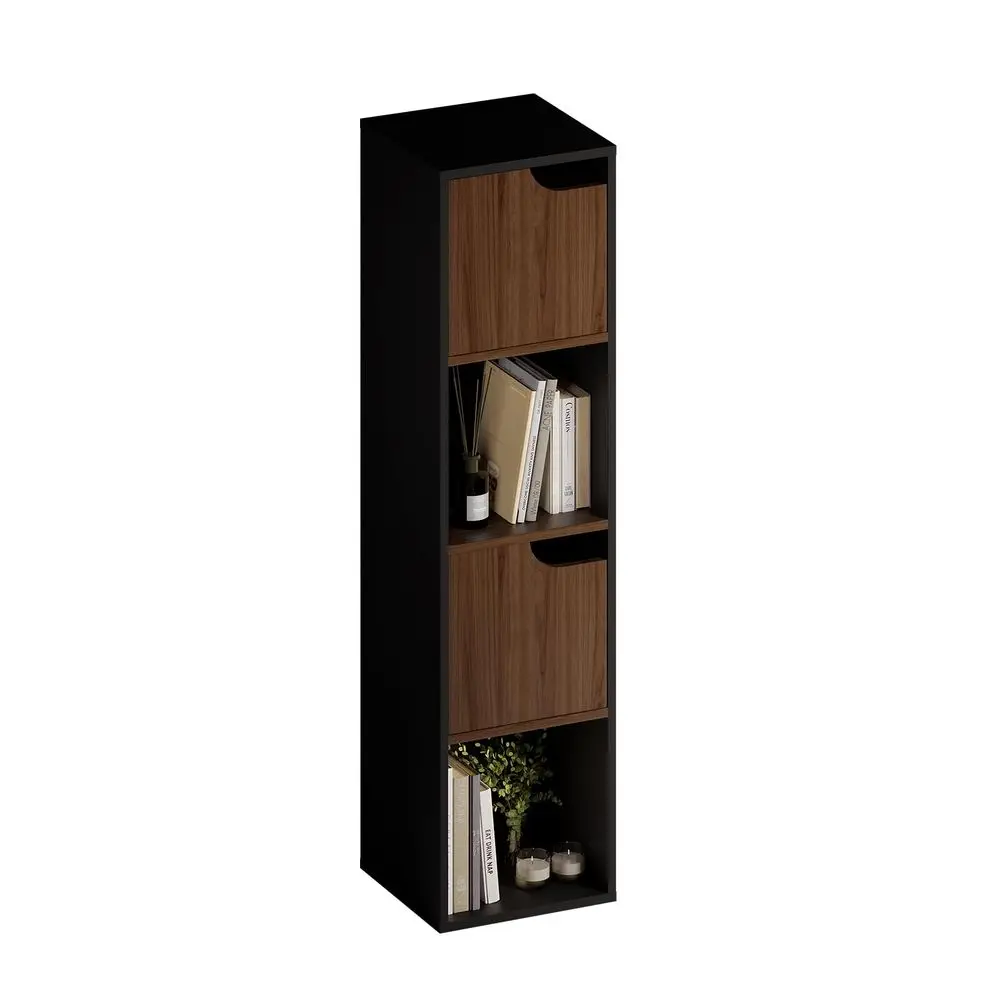 Librero Organizador con 4 Estantes para Sala, Recámara o Estudio. Librero Minimalista Odesa con una altura de 120 cm. Estantería. Bo