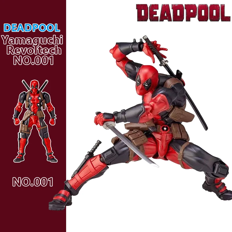 

Yamaguchi Revoltech NO.001 Super Hero Deadpool Marvel Action Figure Collectible for Kids Toys Gifts Brinquedos Movable Joints