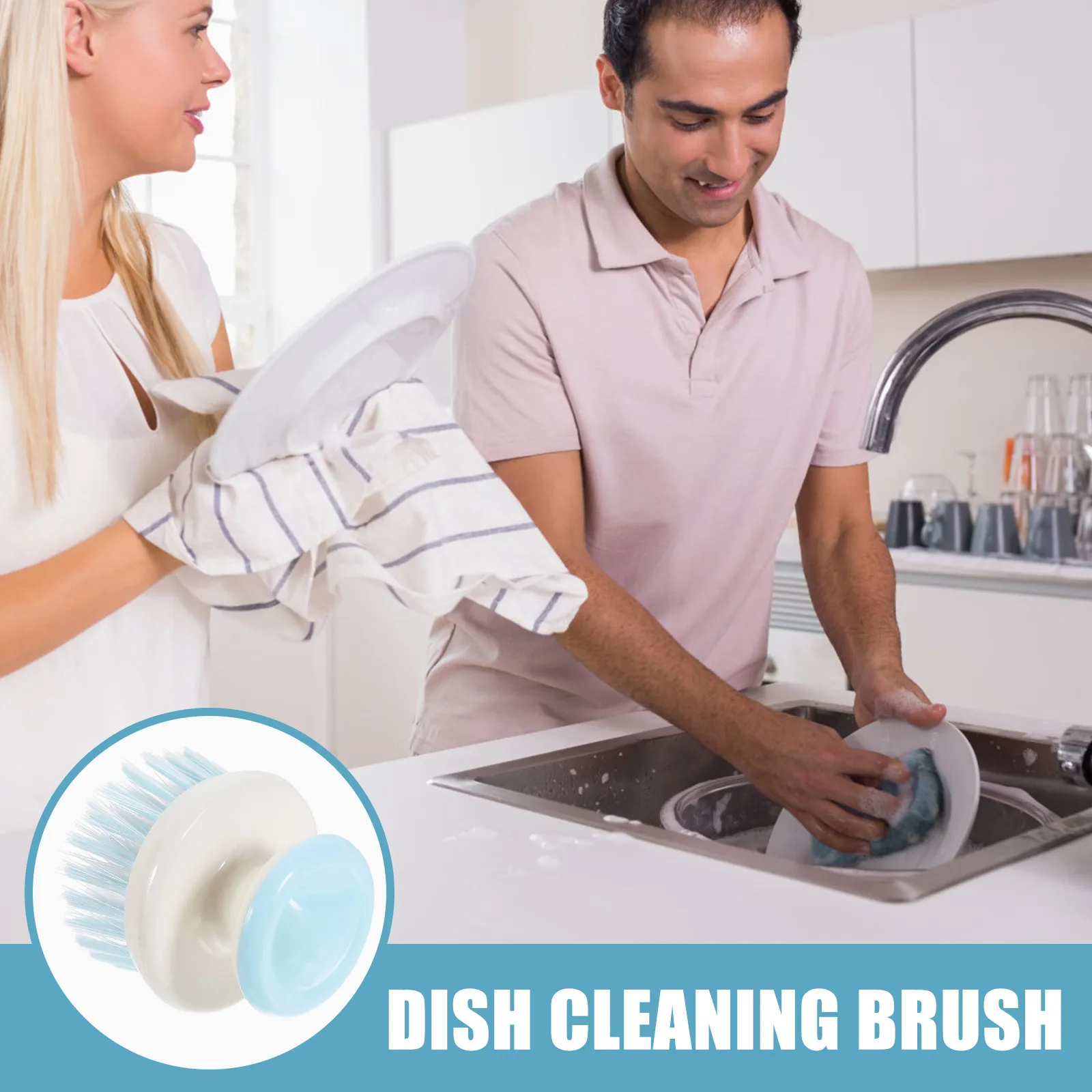 Kitchen Scrub Brush Heavy Duty Dish Washing Brush High Density Bristles Oil Proof for Cookware Cutting Boards Tiles Countertops