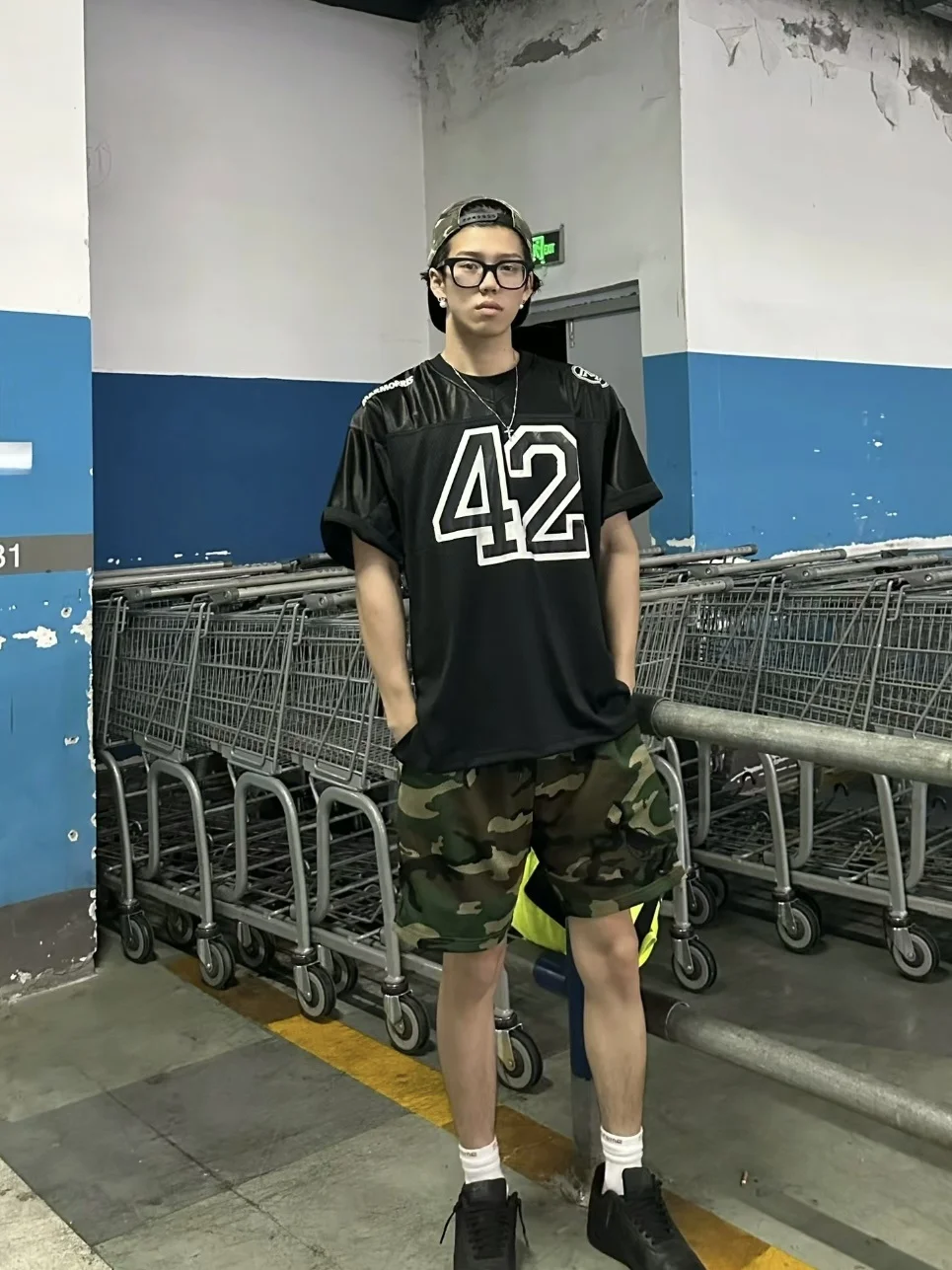 

Американские брюки High Street с камуфляжной вышивкой Me Four-Quarter ort, мужские летние повседневные спортивные брюки без колена с маленьким мячом