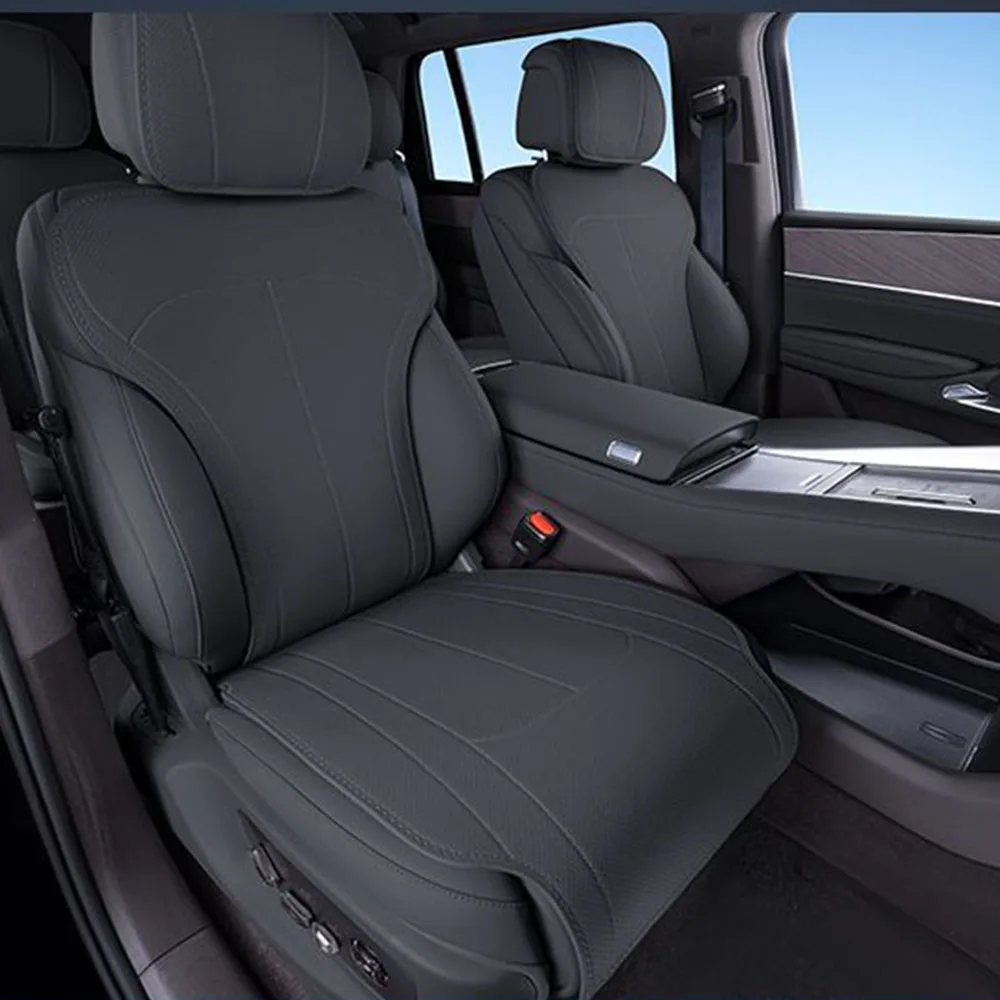 ل دينزا N9 2025 وسادة مقعد السيارة جلد طبيعي كل موسم العالمي وسادة مقعد سيارة الخلفي التهوية تنفس غطاء مقعد