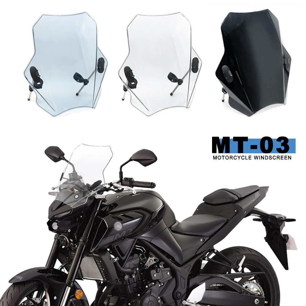 

Motorcycle Windscreen Windshield Covers Deflector Universal FOR MT03 mt03 2006-2021 2022