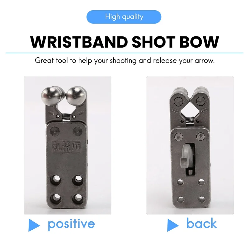 -A23G Outdoor Stainless Steel Release Device Polishing DIY Catapult Trigger Power Tool Wristband Shot Bow Accessories