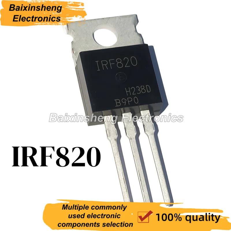 

10 шт. новое качество IRF820 TO-220 500 В/2,5 А МОП-транзистор