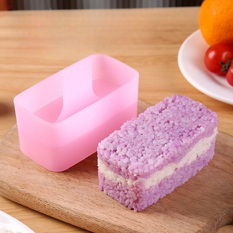 Rectangular Sushi Mold Kit - Musubi Maker For Spam Kimbap Onigiri Rice Ball Press Tool Household Kitchen Bento Accessories DIY