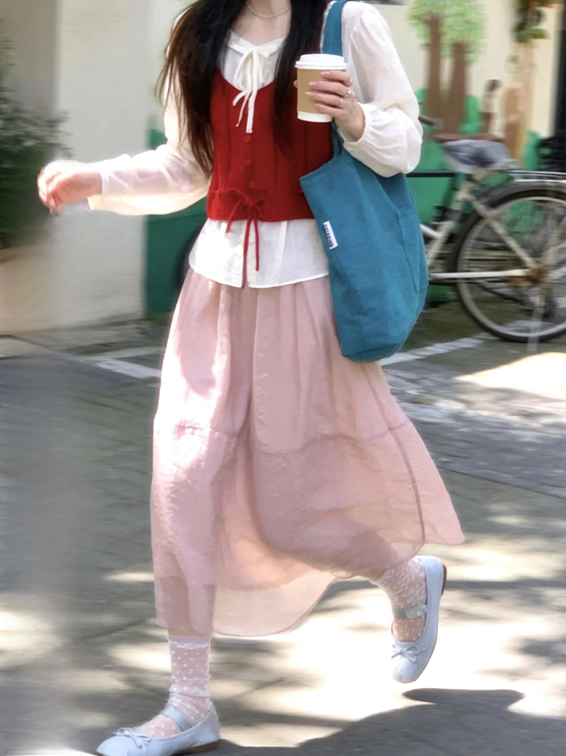 

Розовая женская юбка миди из однотонной ткани, повседневная, универсальная, маленького размера, для многослойных образов, весна 2026, новая модель, А-силуэт, свободный крой