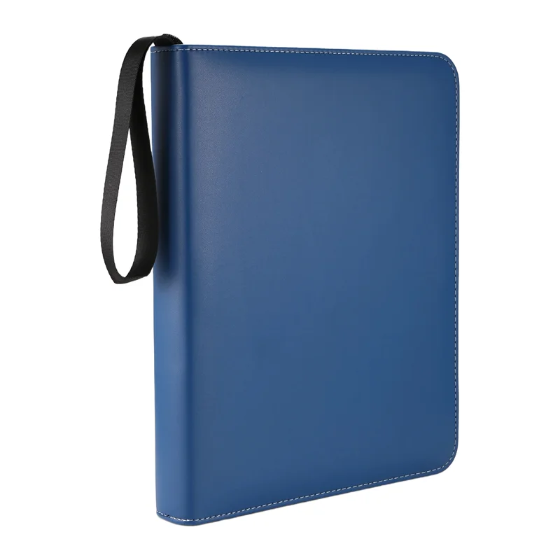 Top-Trading Card Binder 9 Pocket, Card Binder With Zipper, Card Case For Game/Football/Baseball Card