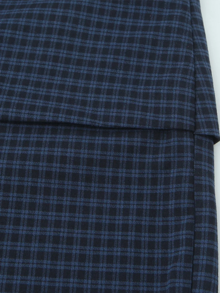 أزياء نسائية جديدة على الطراز الأوروبي، سراويل متوسطة الخصر منقوشة متعددة الاستخدامات وأنيقة وبسيطة وغير رسمية مع حزام. #4