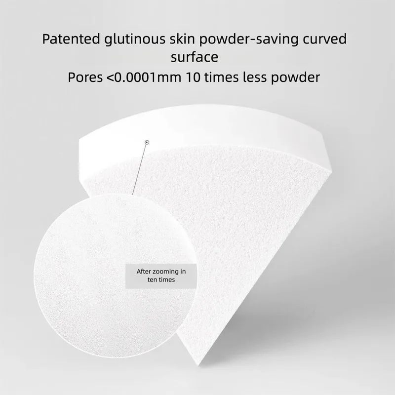 Leather Triangle Makeup Sponge Foundation Liquid Special Cushion Puff Portable Super Soft Non-Absorbing Delicate