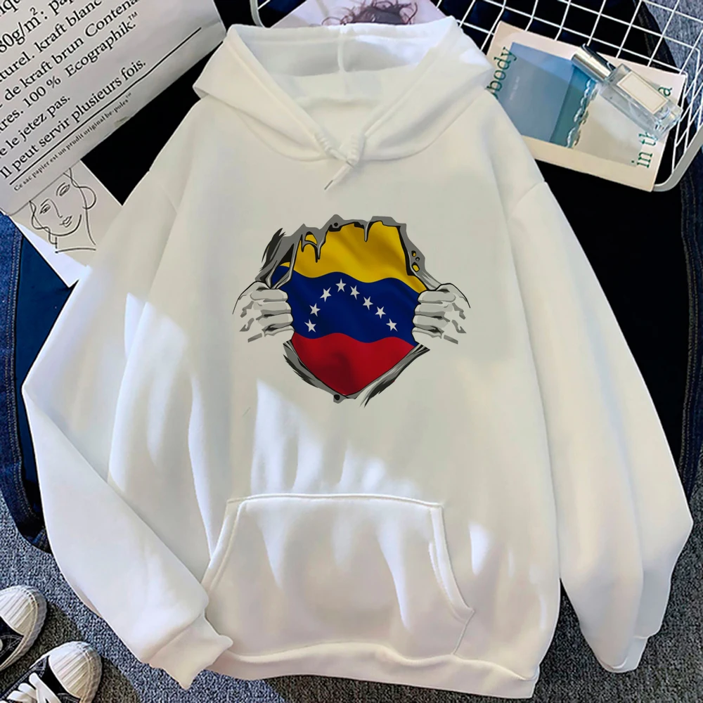 Venezuela Hoodies Vrouwen Winter Gothic 90S Koreaanse Stijl Trekt Trui Vrouwelijke Koreaanse Stijl Trui