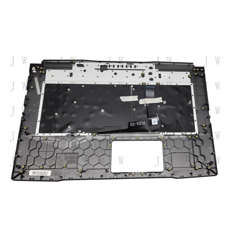 

Новая панель для рук (палмрест) с клавиатурой с подсветкой для MSI Pulse GL76 11UDK 11SCK MS-17L1, черная, US-раскладка