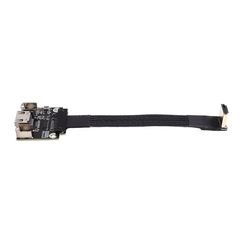 A46U HD 2.1 ADT 24P Type A-A Male To Female Flat Thin Video Extension Cable Aerial FPV -Compatible 2.1 Flexible Ribbon