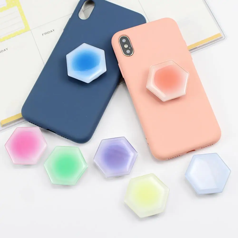 Retractable Reusable Creative Sunset Phone Finger Ring Grip Tok for Tablet