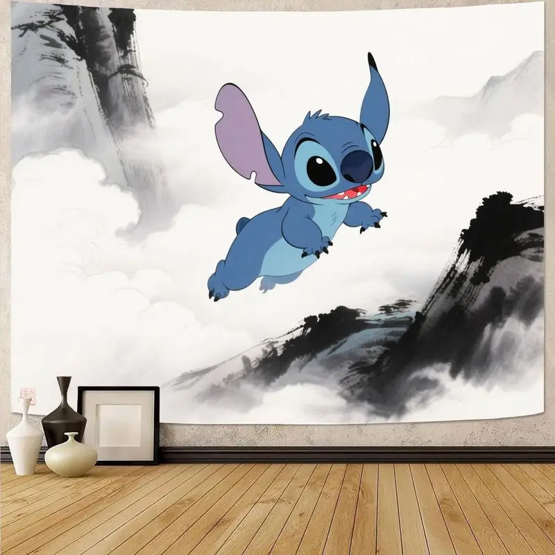 

1 шт., летающий гобелен с мультяшной стежкой, милый настенный художественный домашний декор, ткань для детской комнаты, гостиной или детской, подарок для фанатов