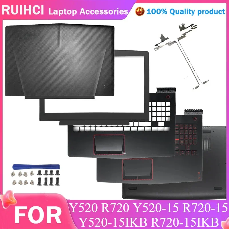 

For Lenovo Legion Y520 R720 Y520-15 R720-15 Y520-15IKB R720-15IKB Laptop LCD Back Cover/Front Bezel/Hinges/Palmrest/Bottom Case