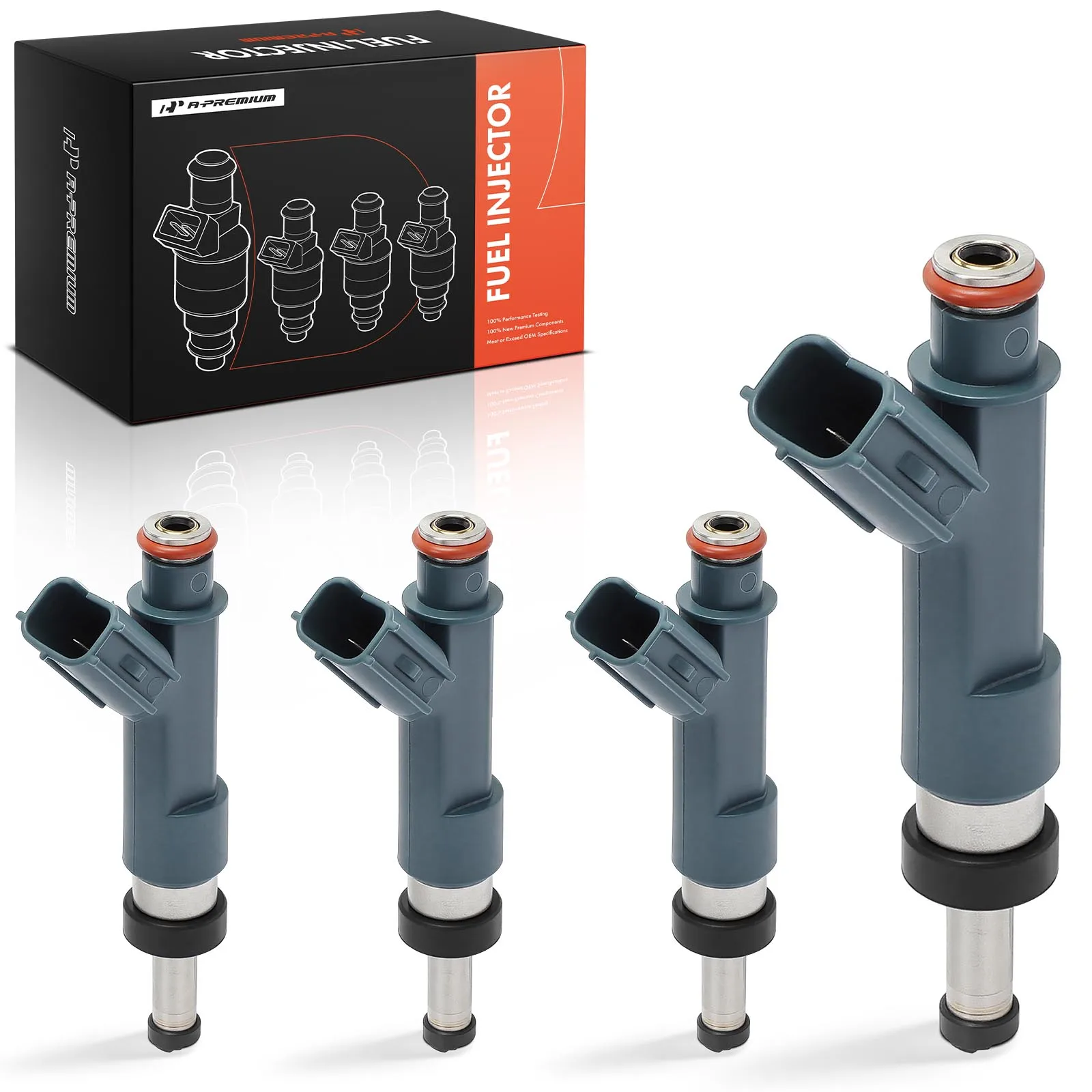 A-Premium 4Pcs Fuel Injectors for Toyota Prius 2010-2011 Tundra Sequoia 2012-2013 Lexus CT200h 2011-2012