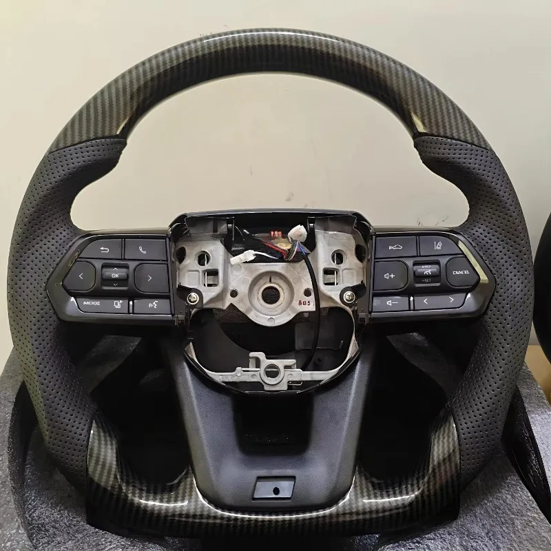 Car Steering Wheel Modification Leather Carbon Fiber for  7  F20 F30  GT 86