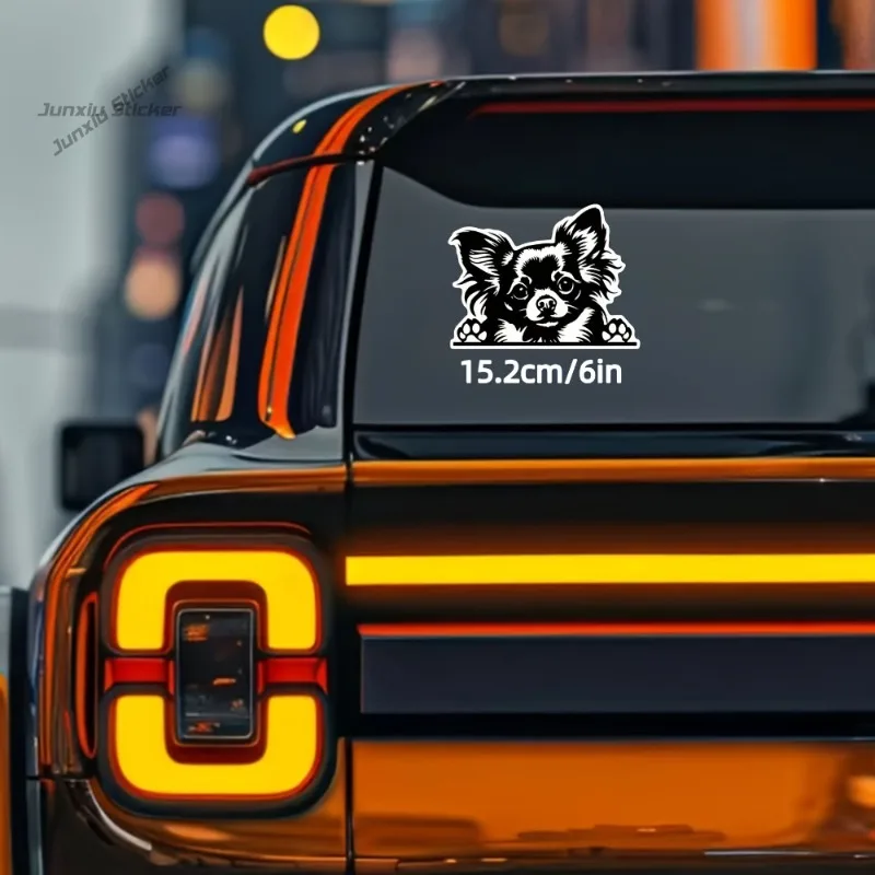 Chihuahua Dog Stickers, Self-Adhesive Vinyl Decals for Vehicles, Laptops, Water Bottles, Gifts for Pet Enthusiasts