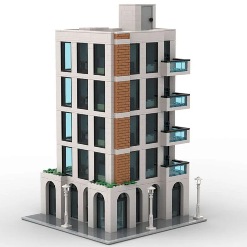 2209 PCS MOC Creativo Città Strada Modulare Squisita Torre Modello Architettura Building Blocks FAI DA TE Per Bambini Assemblaggio Mattoni Giocattoli Regali