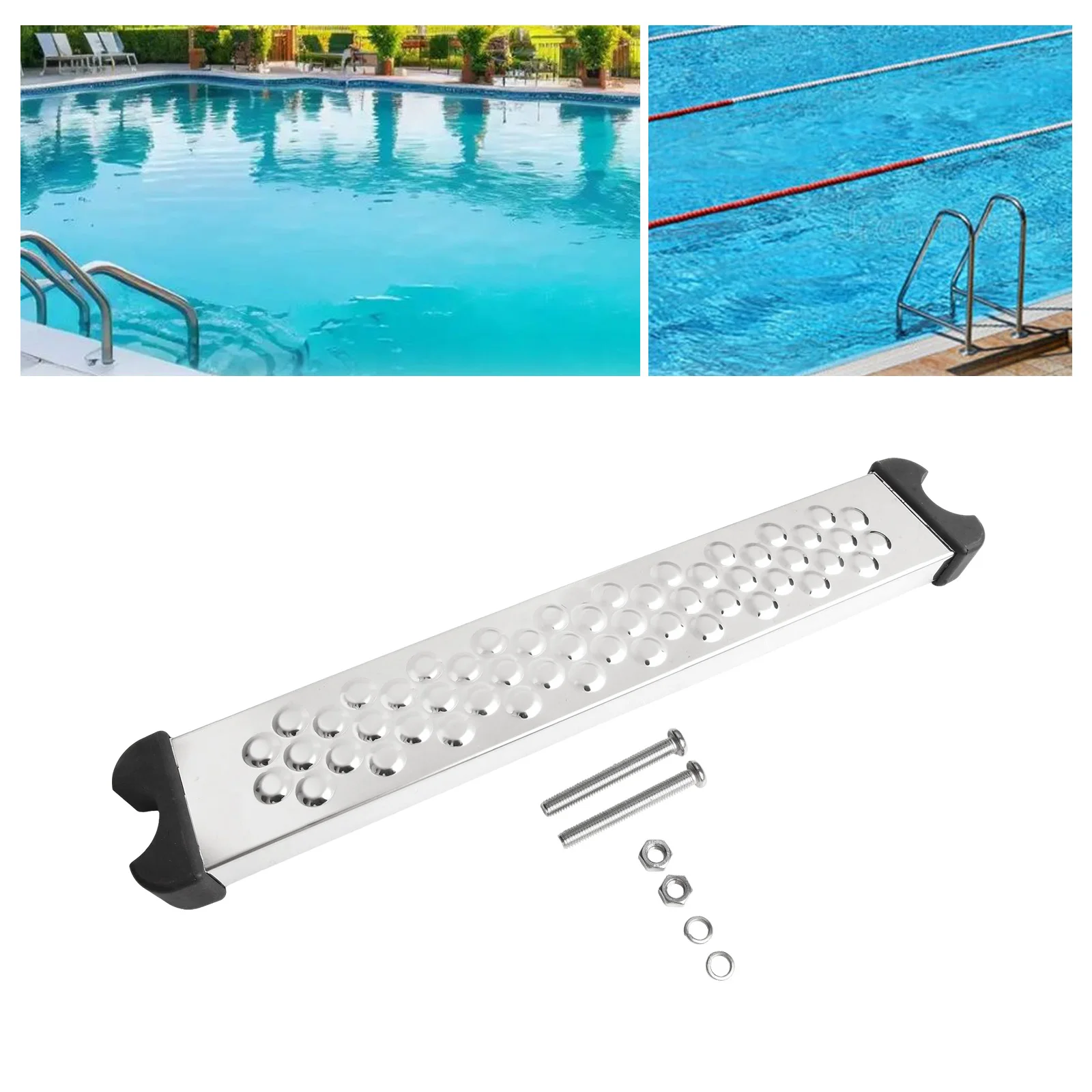 

Outdoor Pool Step Non-Slip Ladder Steps Compatible With Standard Ladders Enhances Pool Safety Stainless Steel Pool Ladder Steps