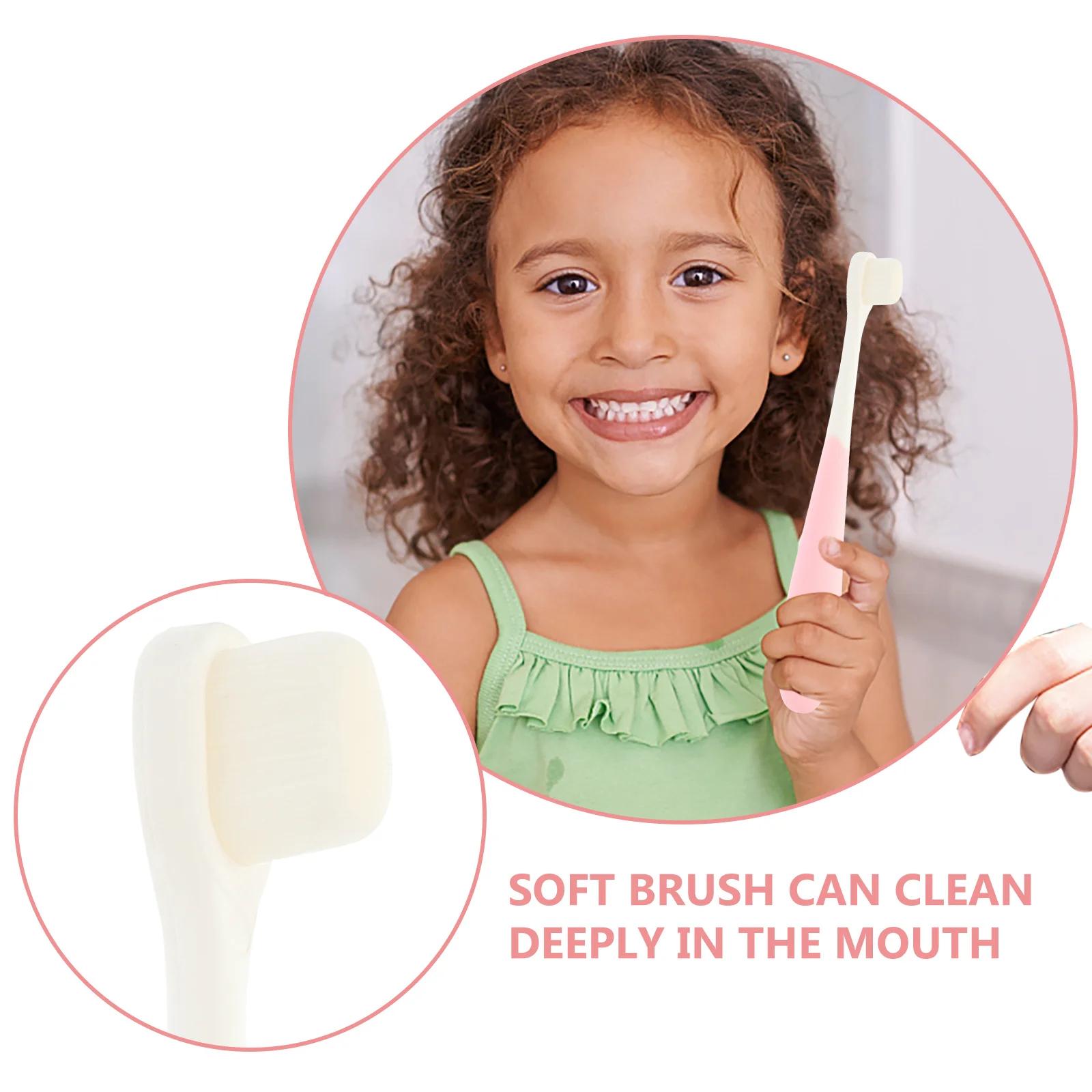 

3Pcs Soft Bristle Toddler Toothbrushes Kids Manual Toothbrush Portable Travel Teeth Brush Comfortable Daily Toothbrush
