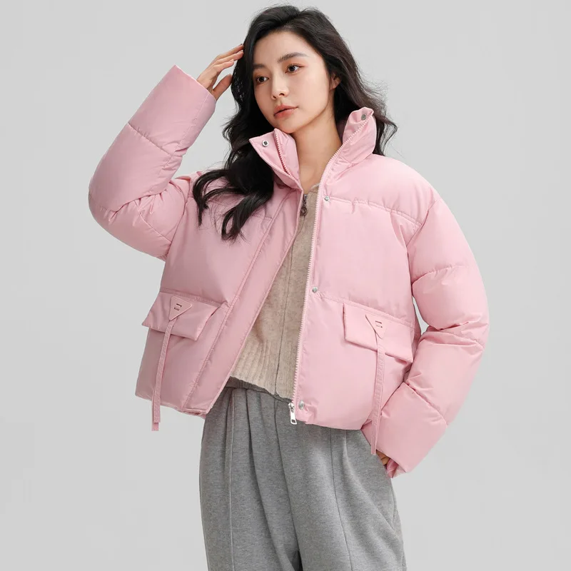 

Winter Jacket Women Coat 2025 Parkas Short Casual Overcoat Warm Cotton Padded Jacket Parka Loose Female Jacket Outwear Clothing