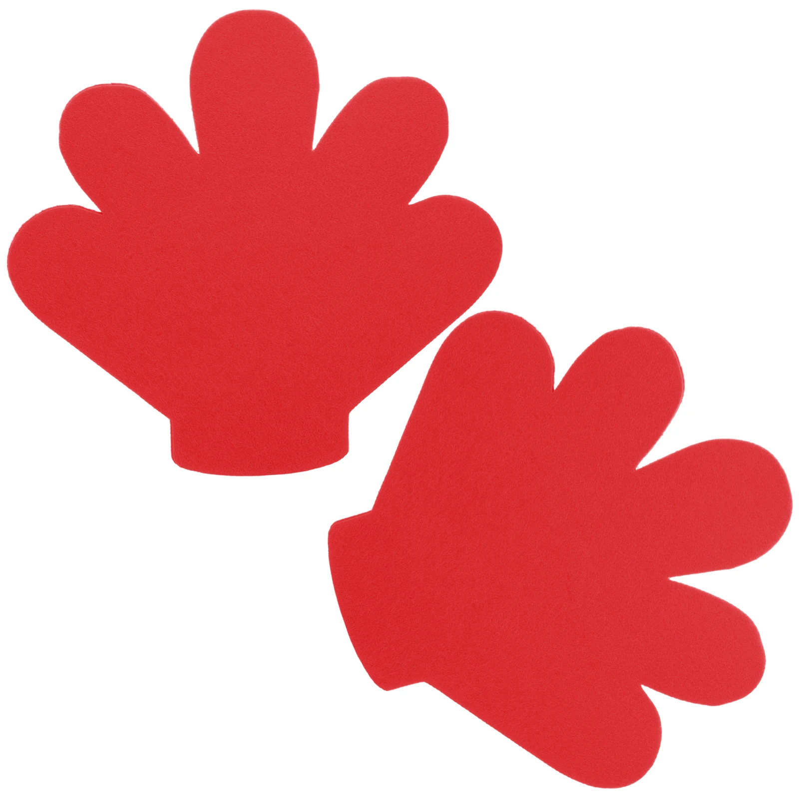 2 قطعة قفازات خمسة أصابع للتشجيع الدعائم اليدوية بوم بومس الرياضة مروحة أصابع قفازات أداء الرقص زهرة #5