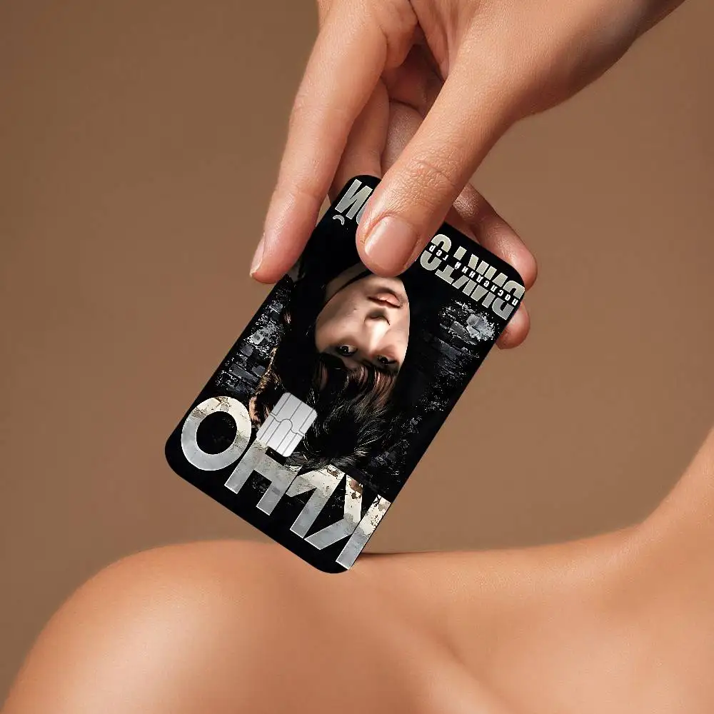 المغني فيكتور تسوي كرافت نسيج ماتي غطاء الفيلم الجلد ملصق لبطاقة الائتمان بطاقة الخصم البنك حافلة #3