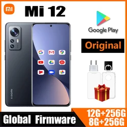 Xiaomi 12 5G Smartphone Global Version Qualcomm Snapdragon 8 Gen1 6.28inchs 50MP 32MP 2340x1080 Android 67W used phone