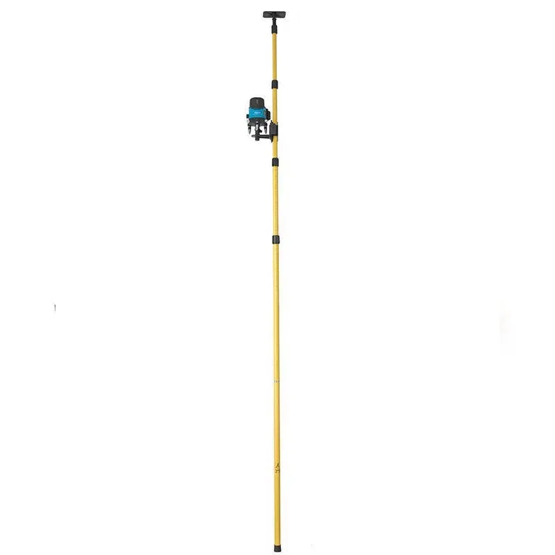 Line Leveler Telescopic Pole Aluminum Alloy Adjustable Lift Extend Bracket Holder Stand Support for 1/4''5/8'' Laser Level 3-4M