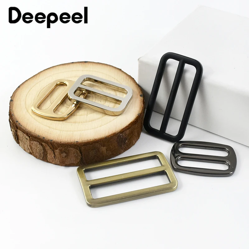 

5/10Pcs 25-50mm Metal Buckles Webbing Straps Tri-Glide Slider Clasp Garment Belt Adjustable Ring Buckle Bags Strap Accessories