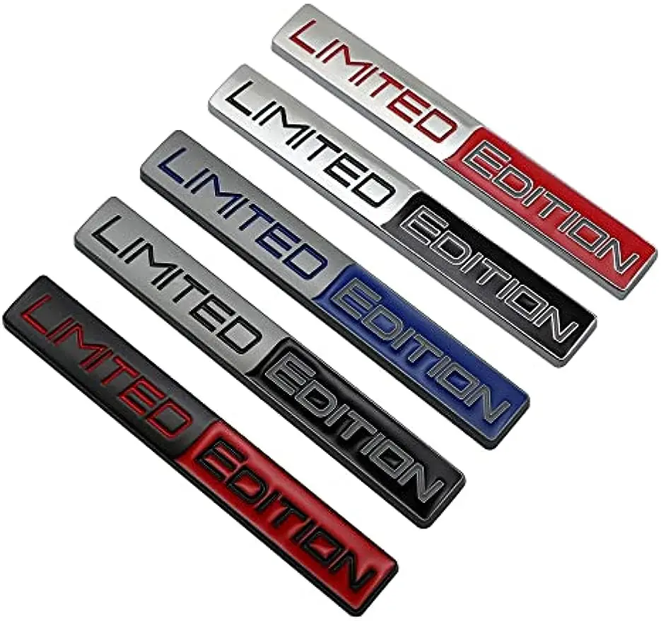 3D Limited Edition Auto Racing Sport Adhesive Emblem Rear Trunk Badge Fender Sticker Body Decal Car Stickers