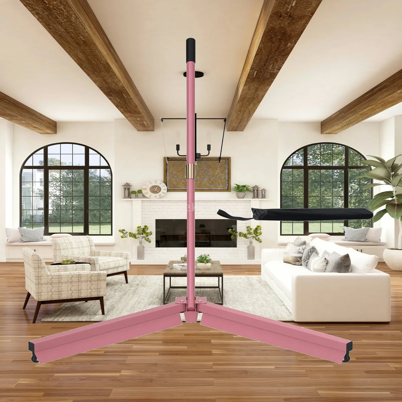 Efficient Badminton Shuttle Collector with Three Arm Design Rolling Cart for Flat Court Floor Gathering