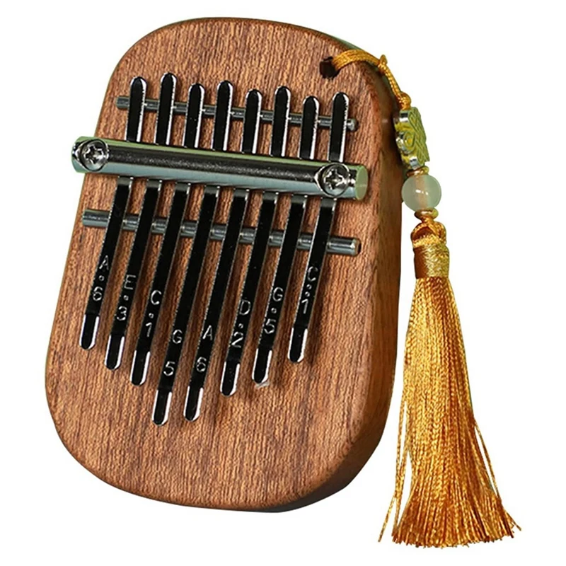 8-Tone Sapele Water Drop Medium Kalimba Portable Five-Finger Piano Suitable For Beginners Finger Piano Instrument