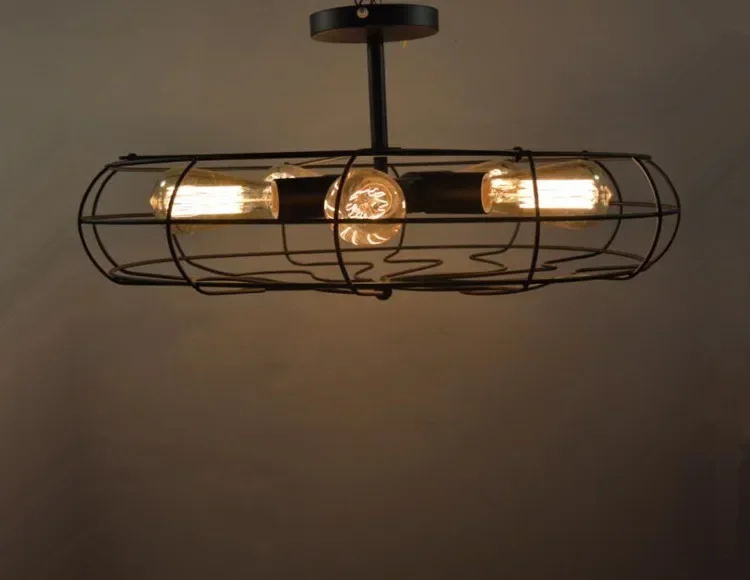 American Iron Ceiling Light Creative Personality Retro Fan Ceiling Light Balcony European Retro Designer Light