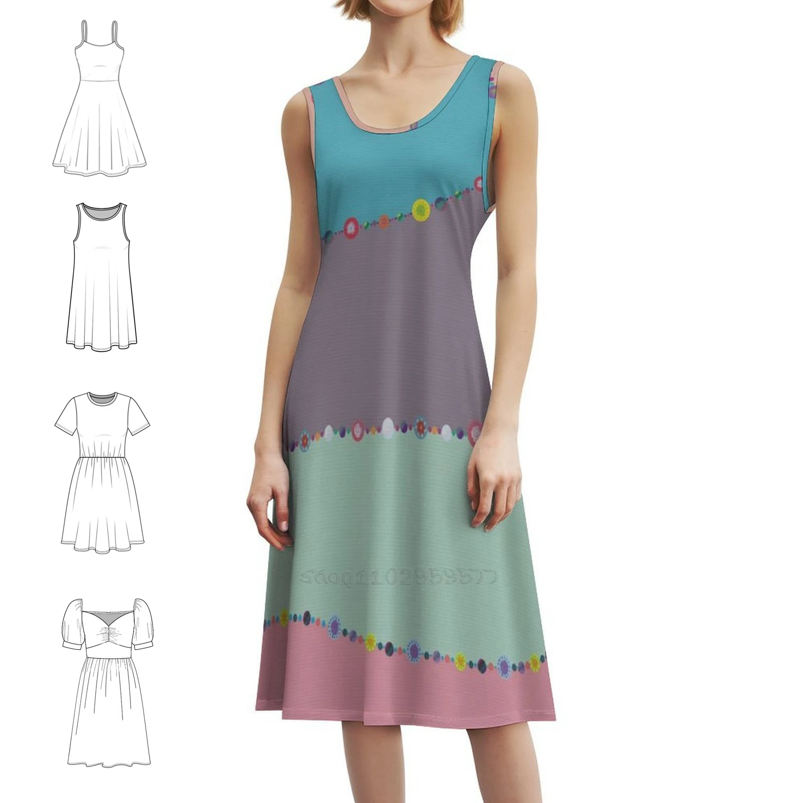 

Undulate 2, женское уличное праздничное платье, модная клубная одежда с принтом для женщин, абстрактная текстура коралла, пастель, женские волны