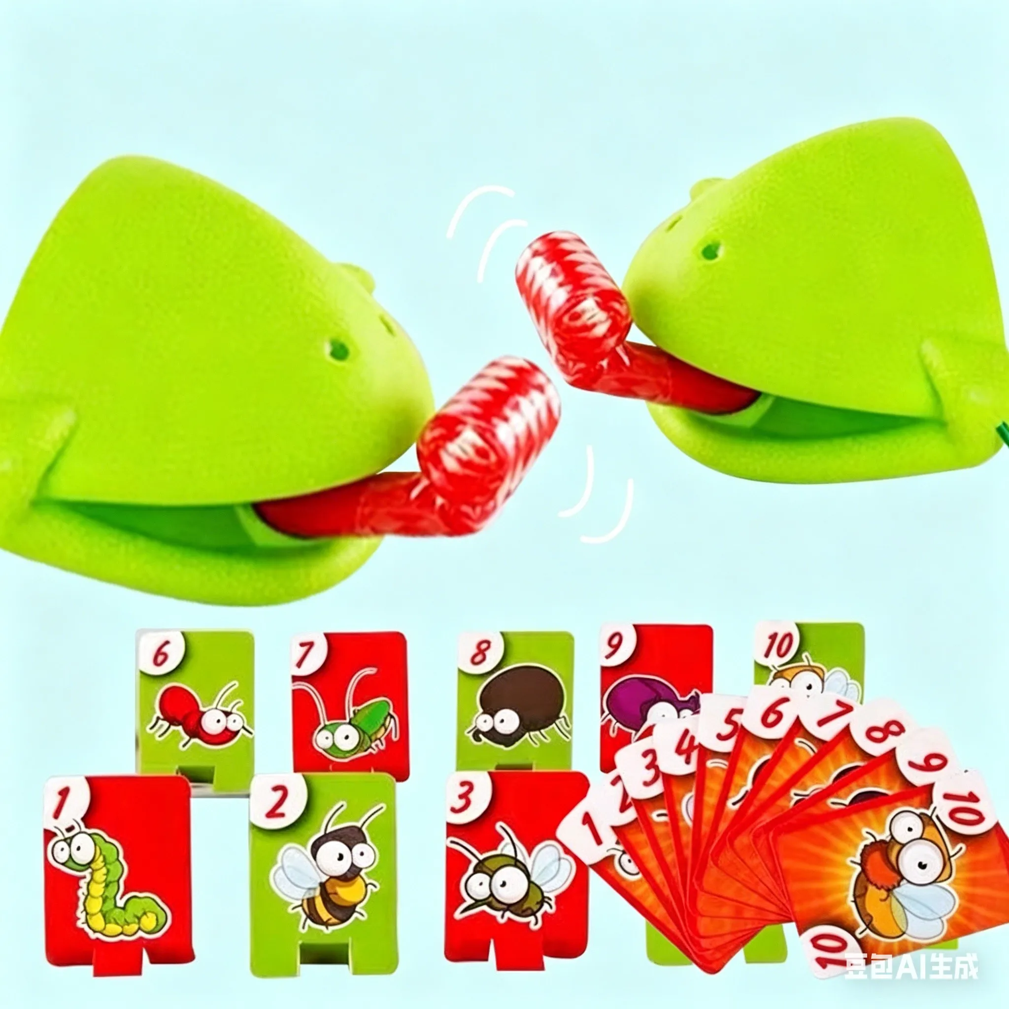 Jogo de Tabuleiro Tic Tac Tongue Frog Mask, Interativo para Crianças, Desafio Familiar, Presente de Aniversário para Meninos e Meninas
