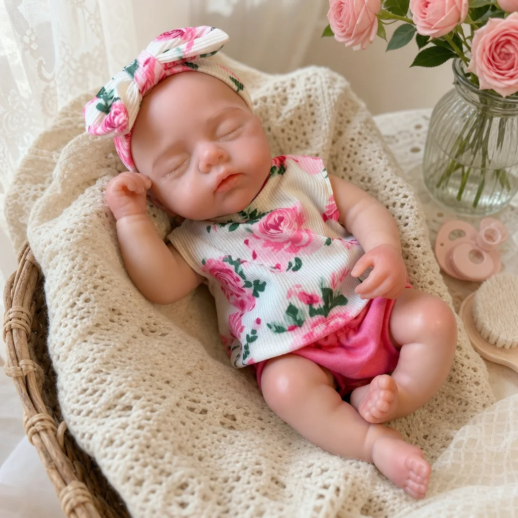 Boneca Reborn de 13 Polegadas, - Reborn Baby Doll Silicone Realistic avaliação e preço