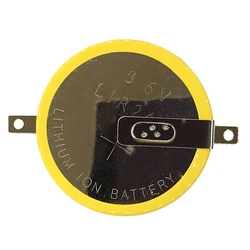 2PCS/LOT LIR2450 2450 3.6V Button Cell Batteries With Welded Foot Rechargeable Lithium Battery