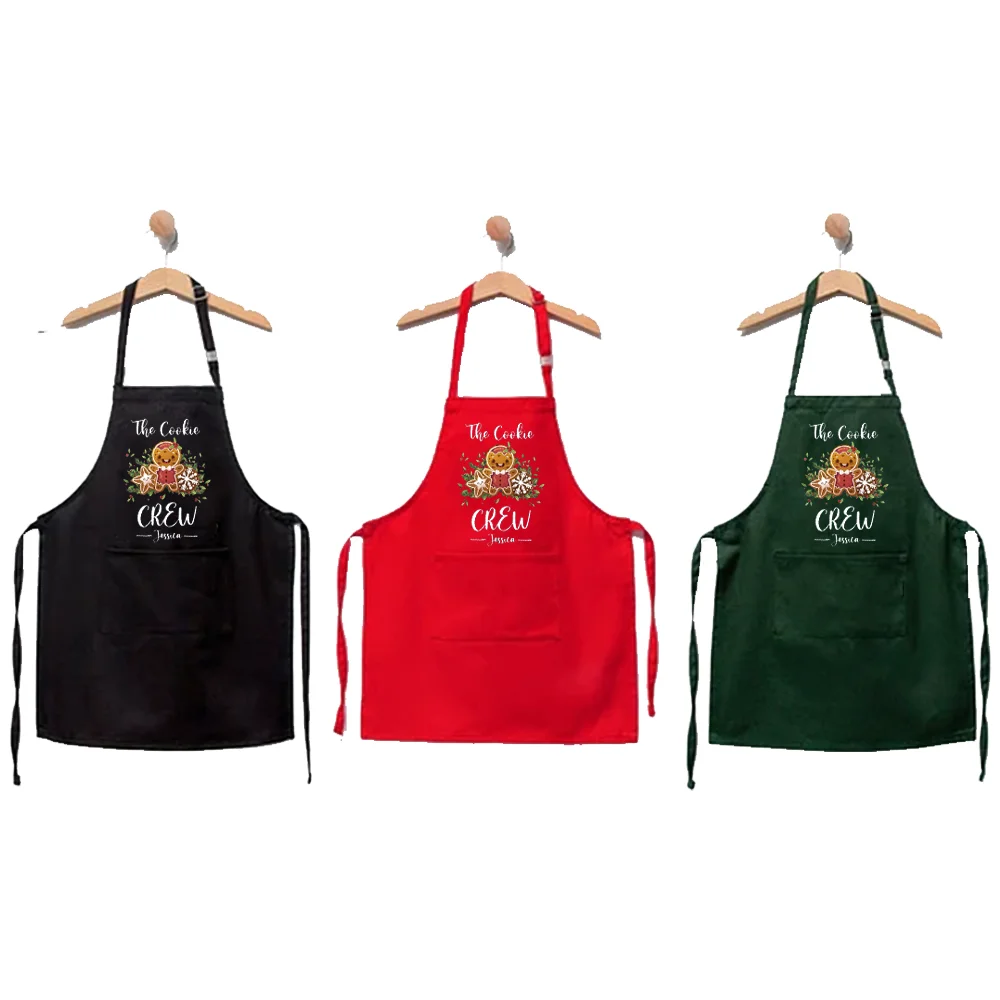 

Personalized 1 Item The Cookie Crew Children's Apron Funny Christmas Cookie Apron Idea Kitchen Gift Home Accessory Cooking Gift