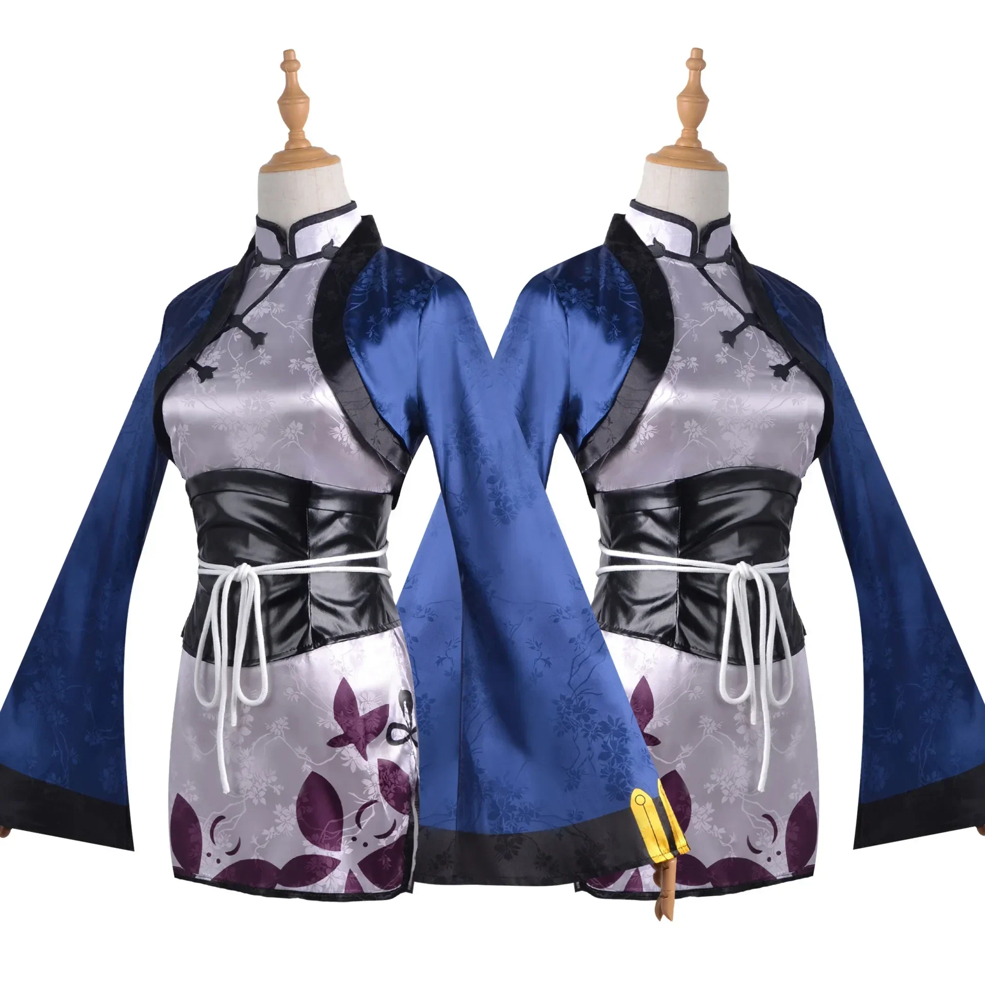 Black Butler Ciel Phantomhive Cosplay Costume Japanese Anime Carnival Party Uniform Blue Cat Cheongsam