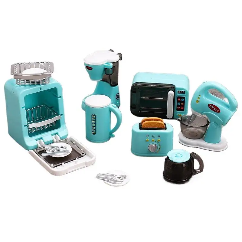 1 conjunto 1:12 casa de bonecas em miniatura máquina café batedor ovo eletrodomésticos decoração brinquedo casa boneca acessórios