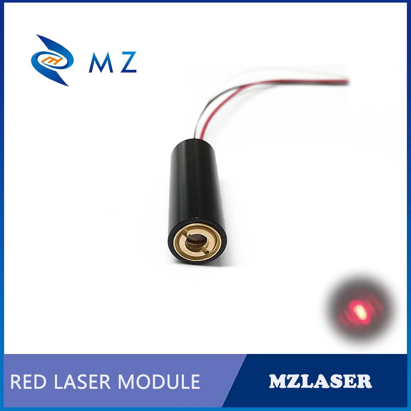 가변 광점 레이저 모듈 635nm 5mw, 산업용 APC 드라이브 TTL, 레드 도트 레이저 모듈