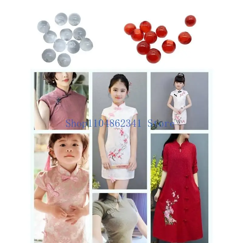 

5asd Cheongsam застежки-пуговицы из бисера украшения костюма TangSuit одежда из бисера 10 шт.